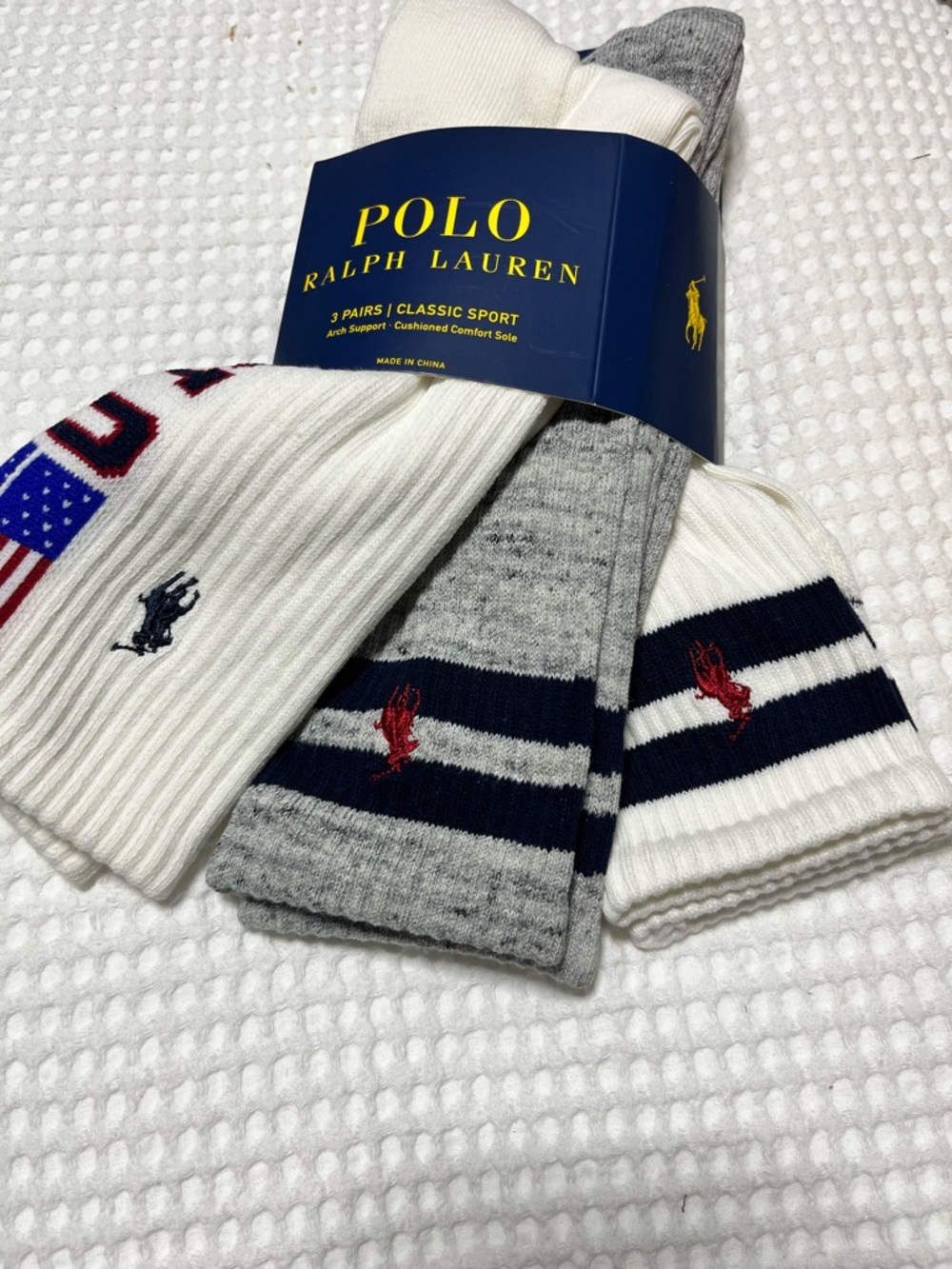 POLO Ralph Lauren 3 pair socks - Picture 2 of 4